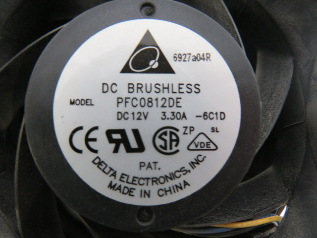 Delta PFC0812DE Case Fan 72mm 12VDC 3.3A USED