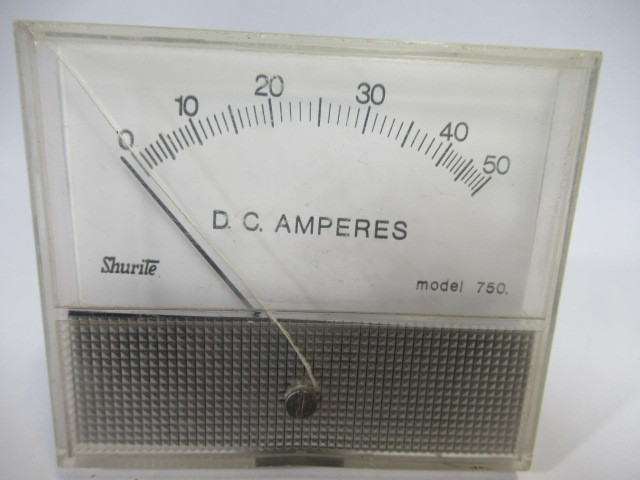 Shurite 750 Panel Meter Range 0-50 D.C. Milliampere USED