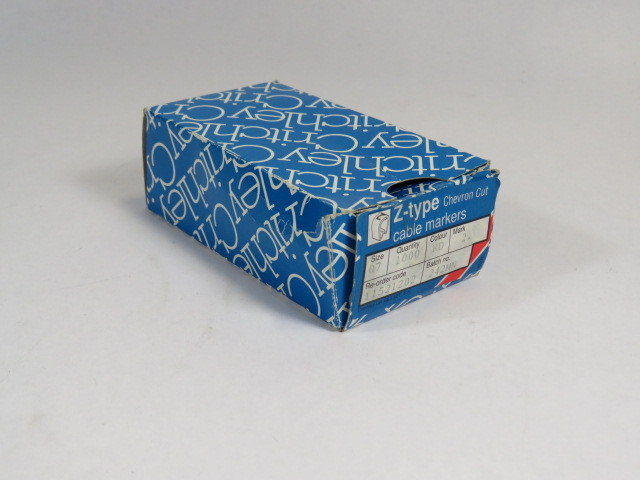 Critchley 11521202 Red Cable Marker #2 Z7 Chevron Cut 900-Pack  NEW