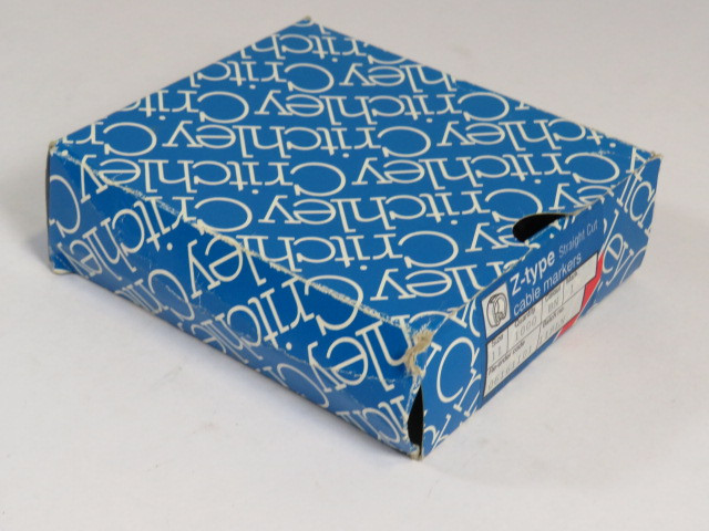 Critchley 06101101 Brown Cable Marker #1 Z11 Straight Cut 700-Pack  NEW