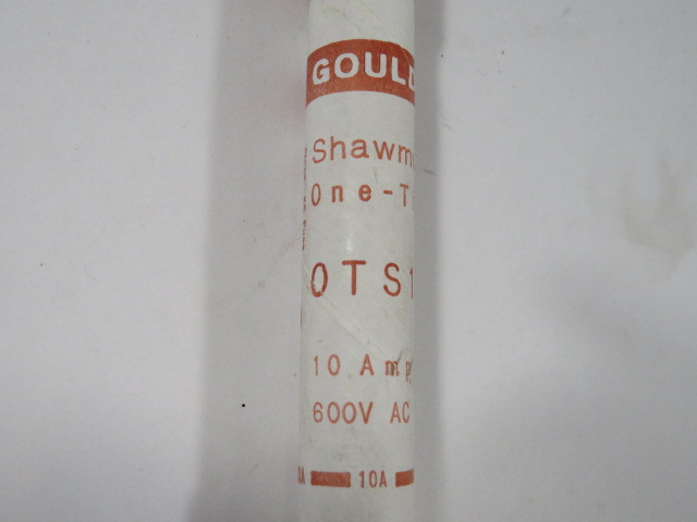 Gould OTS10 One-Time Fuse 10A 600V USED