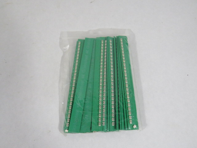 Grafoplast 117MDDBW Trasp Wire Marker "D" Approx 20/Strip Lot of 29  NOP