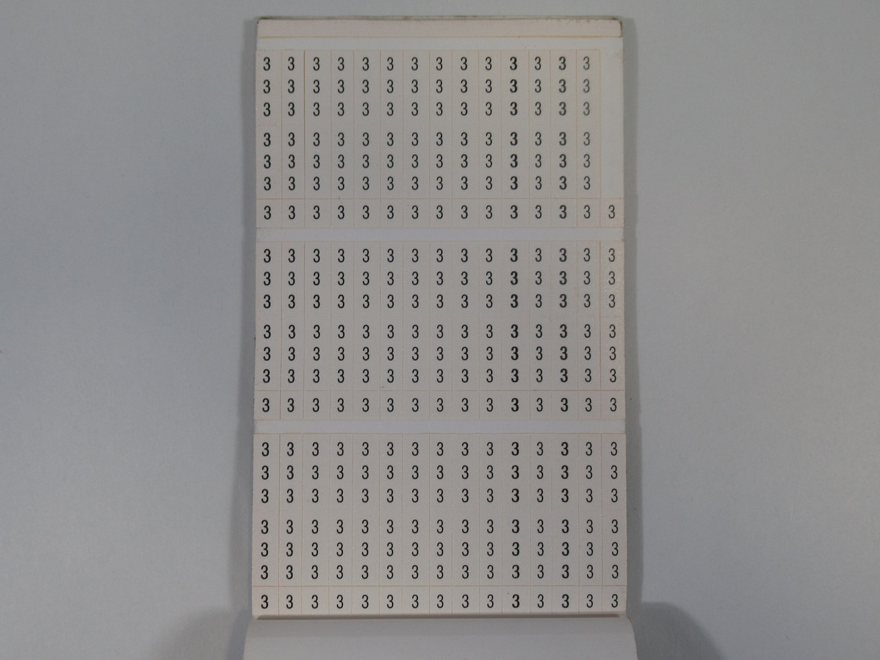 Panduit PCMB-1 Pre-Printed Wire Marker Book Missing Some Markers USED