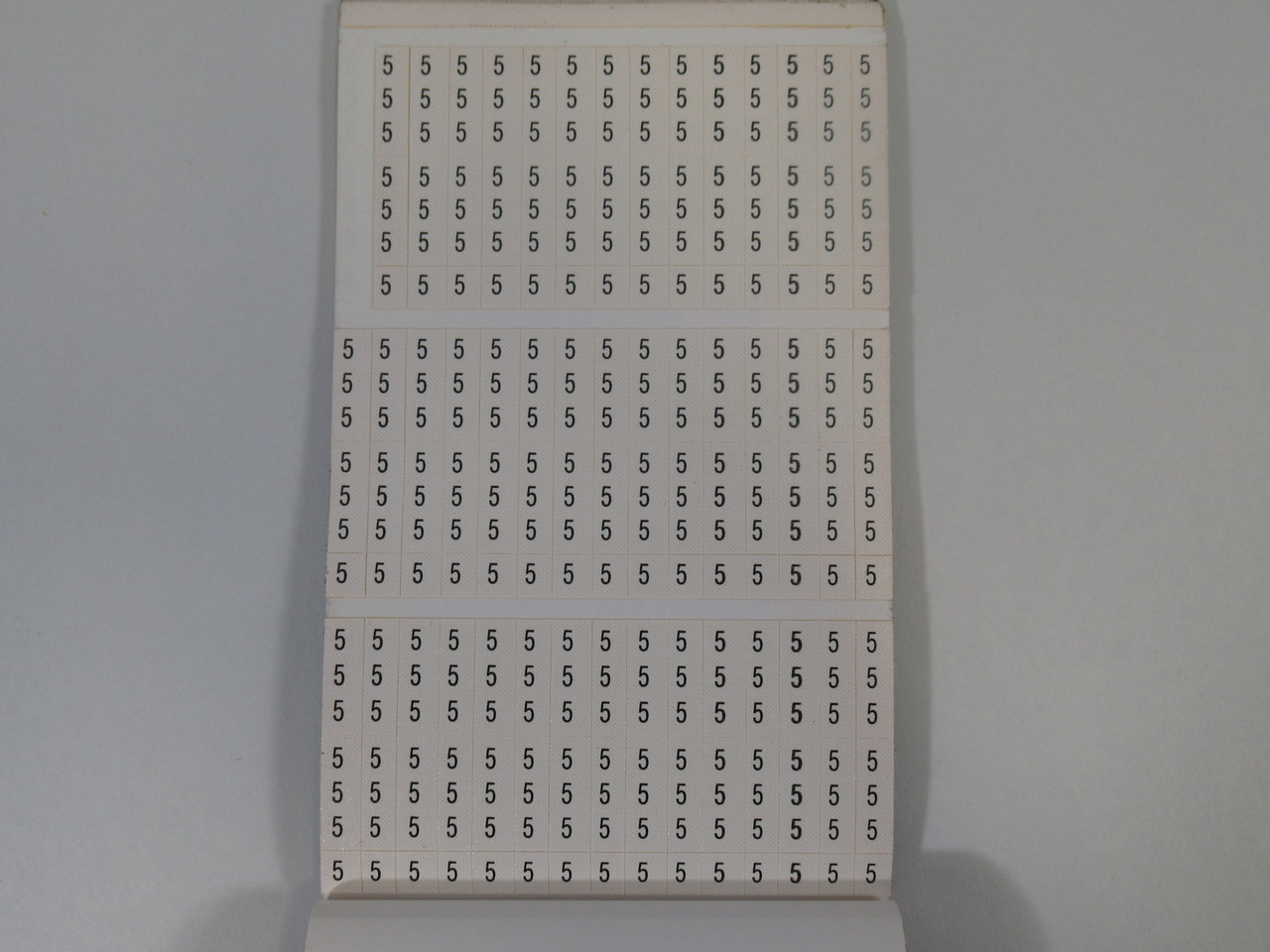 Panduit PCMB-1 Pre-Printed Wire Marker Book Missing Some Markers USED