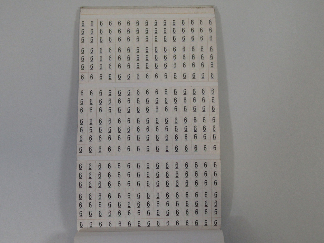 Panduit PCMB-1 Pre-Printed Wire Marker Book Missing Some Markers USED