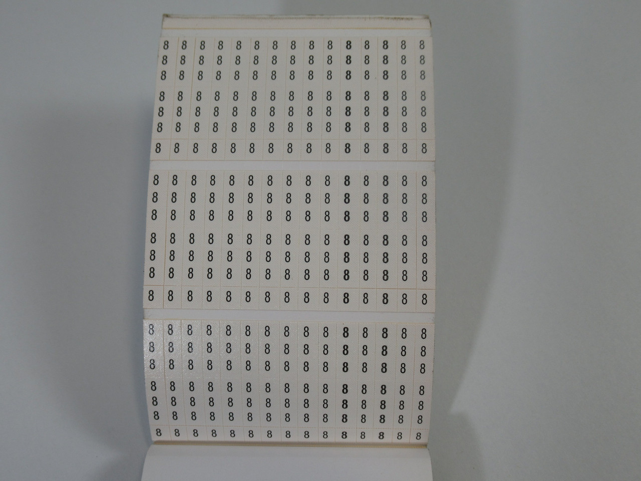 Panduit PCMB-1 Pre-Printed Wire Marker Book Missing Some Markers USED