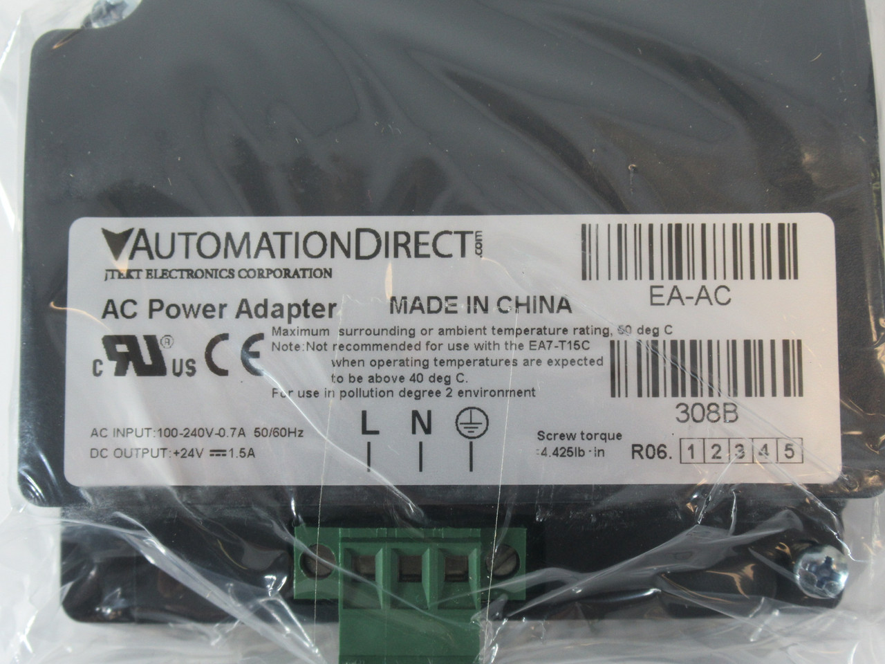 Automation Direct EA-AC Power Adapter for EA7/EA9 Touch Panel WRITING ON BOX NEW