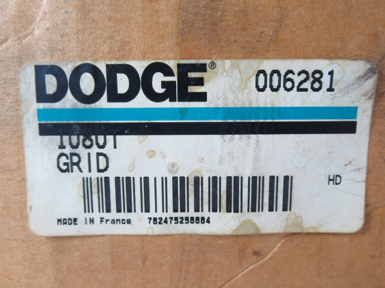 Dodge 006281 1080T Coupling Grid BOX DAMAGE NEW