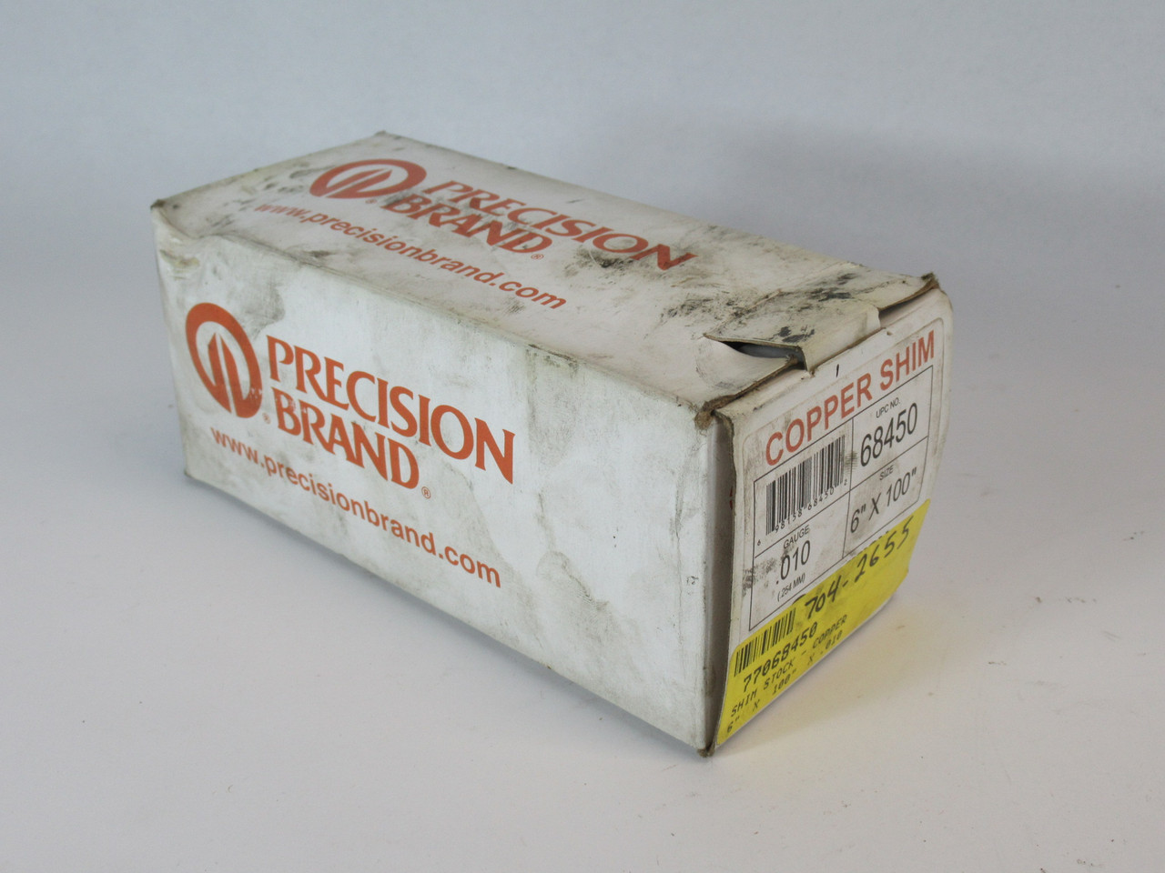 Precision Brand 68450 Copper Shim 0.010" Thickness 6" x 100" BOX DAMAGE NEW