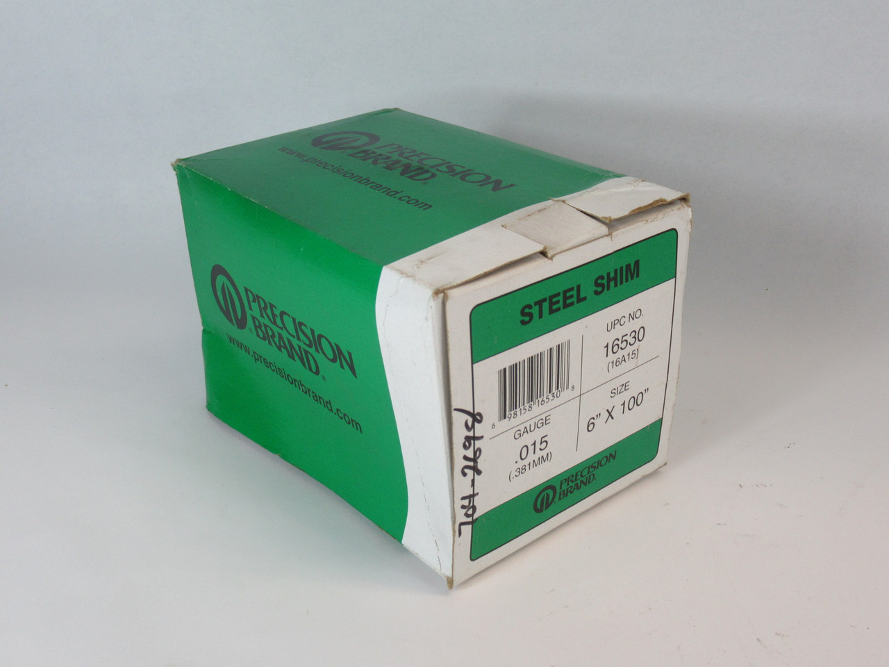 Precision Brand 16530 Steel Shim 0.015" Thickness 6" x 100" BOX DAMAGE NEW