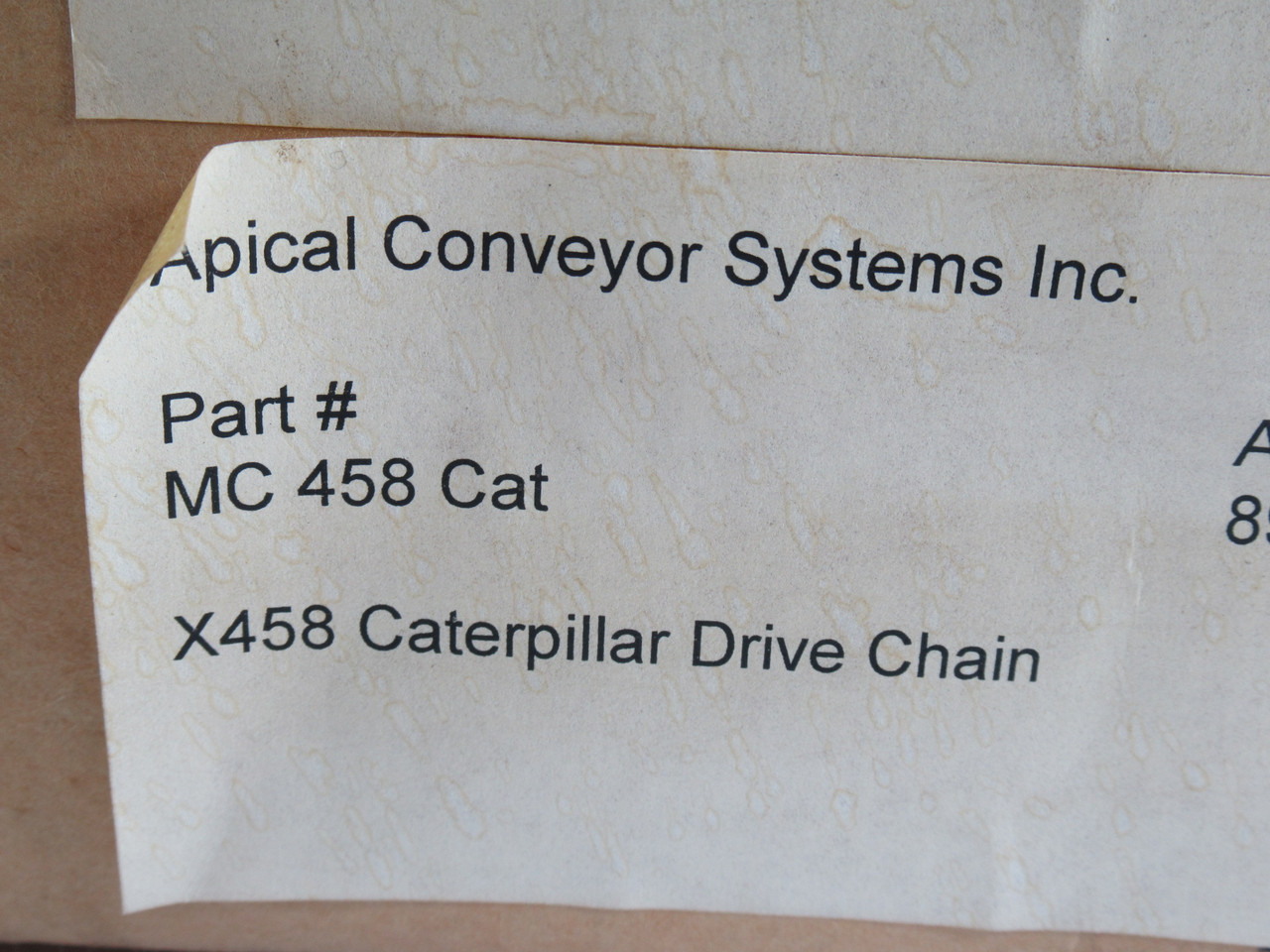 Apical MC-458-CAT X458 Caterpillar Drive Chain 10' Length DMG BOX NEW