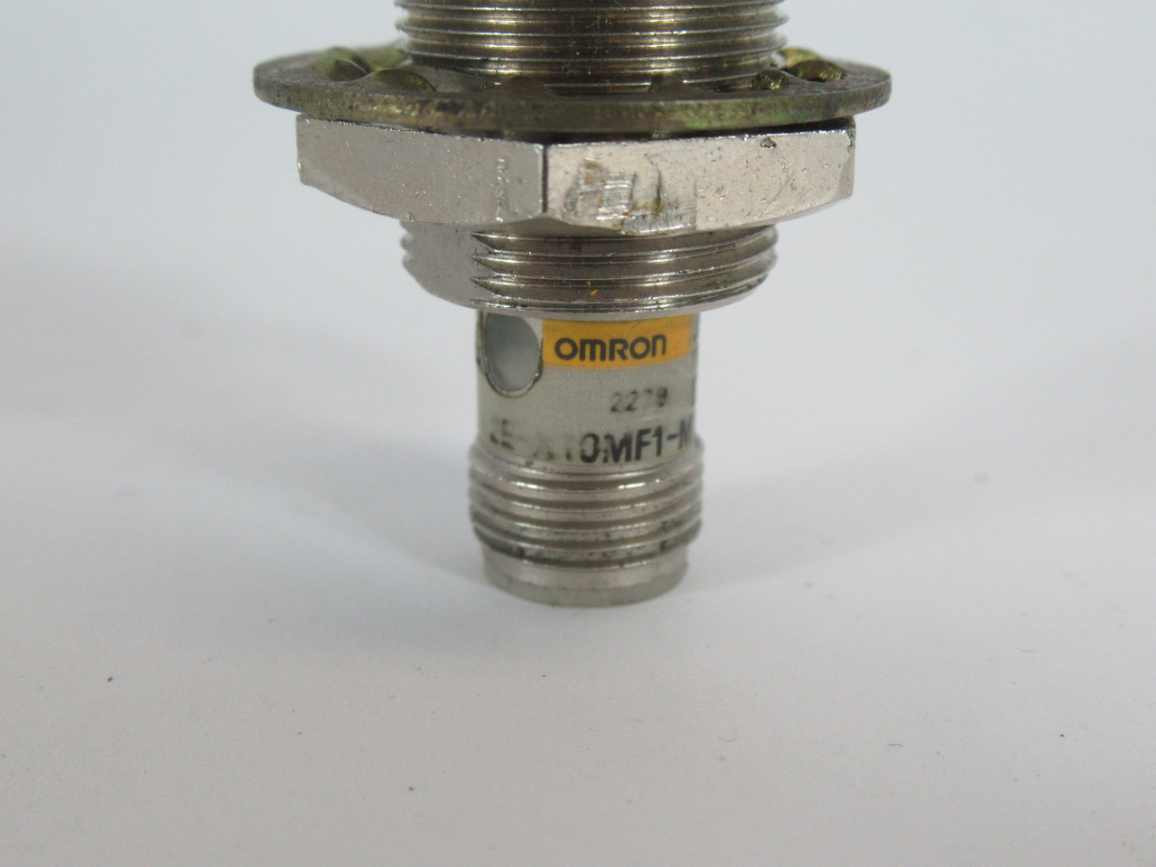 Omron E2E-X10MF1-M1 Inductive Proximity Sensor 12-24VDC 10mm Sensing PNP NO USED