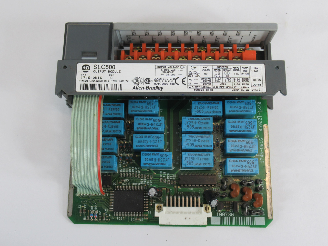 Allen-Bradley 1746-OW16 Series C Output Module 5-265V 50/60Hz 5-125VDC USED