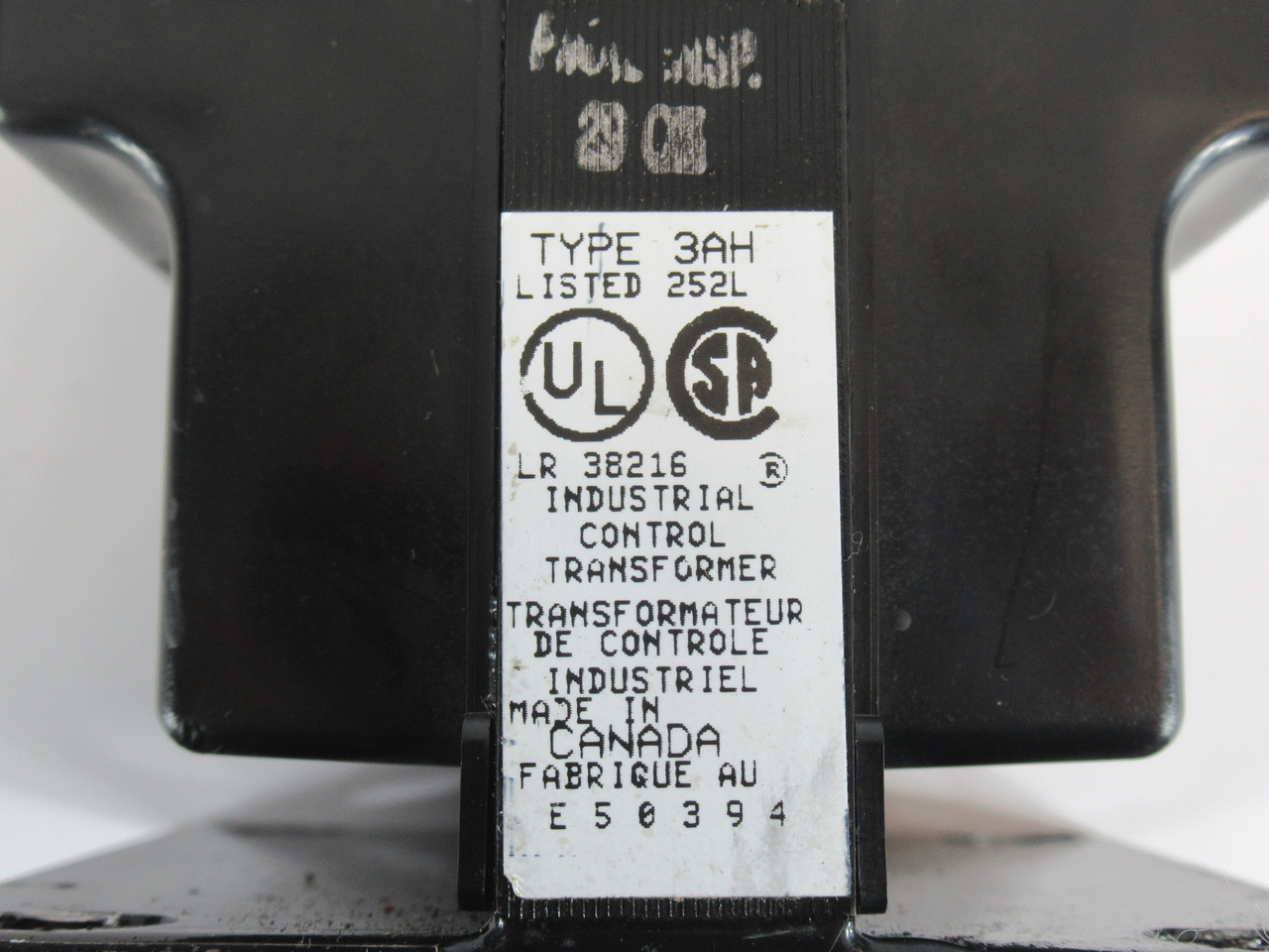 Hammond PH50AJ Control Transformer 50VA Pri 600V Sec 120 MISSING SCREW USED