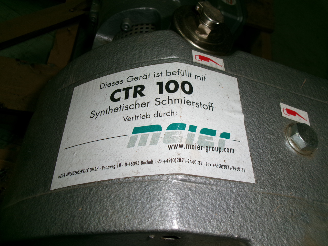 Busch WV 1000 B 001 KDXX Vacuum Pump C/W Motor 3.0 kW Requires CTR100 Oil USED