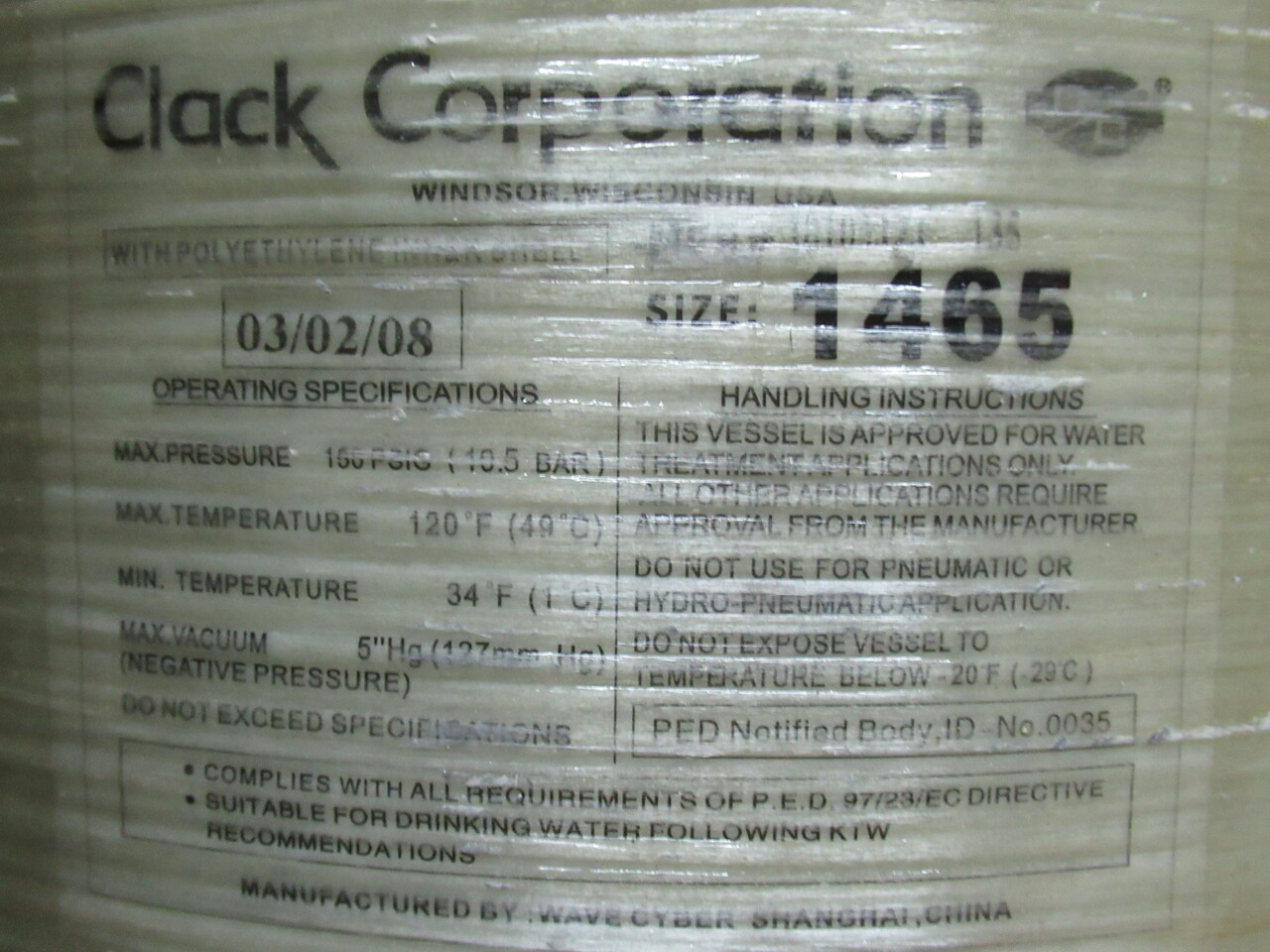 Aqua-Pure CWS300ME Residential Water Softener 85L 15.7 gpm SHELF WEAR NOP
