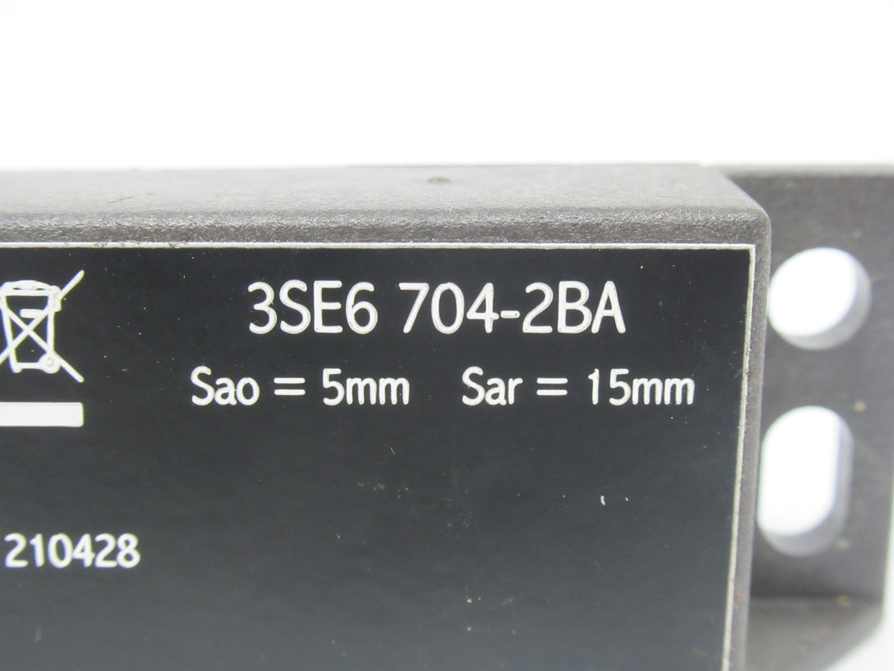 Siemens 3SE6704-2BA Magnetic Safety Switch Actuator 5mm Operating Distance USED