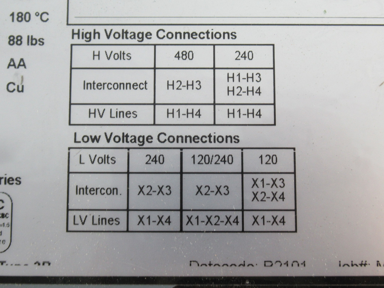 Siemens 1D1N005 Encapsulated Transformer 5000VA Pri: 240x480V BENT FRAME USED