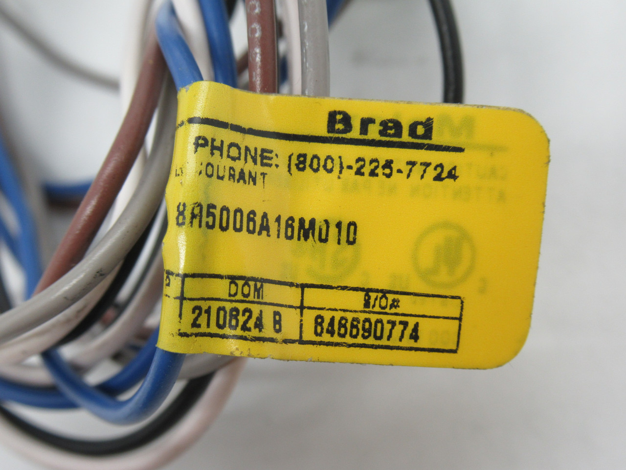 Molex 8R5006A16M010 Micro-Change Receptacle Male 1/2" NPT 30" Length 5-Pole USED