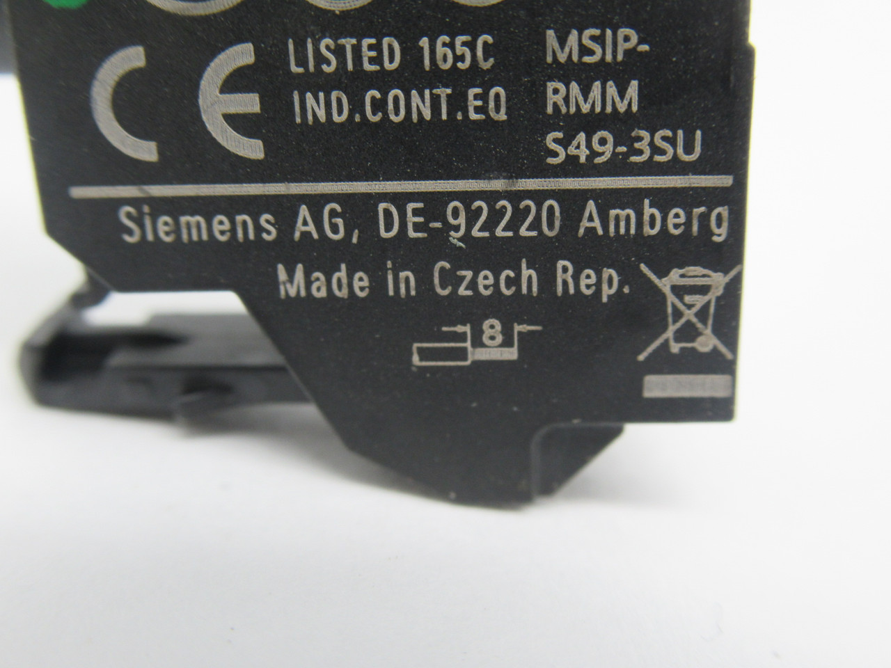 Siemens 3SU1401-1BH40-3AA0 Green LED Light Module 24-240V 50Hz USED