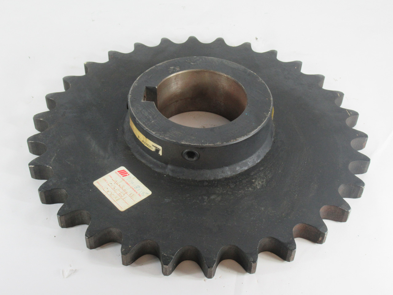 Tsubaki 120B30F-4 Roller Chain Sprocket 4" Bore 30 Teeth 120 Chain USED