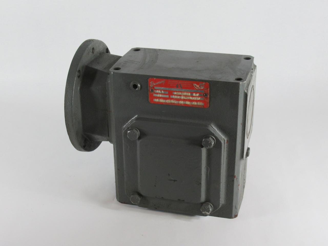 Browning 262Q56L60 Right Angle Worm Gear Reducer 60:1 1182 In-lbs .79HP USED