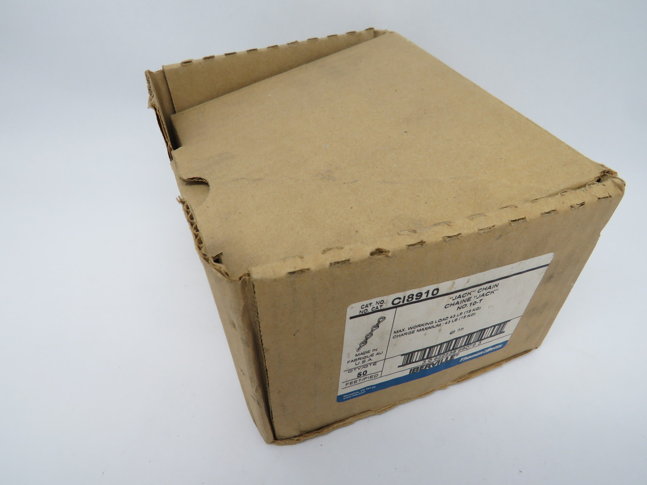 Thomas & Betts CI8910 NO. 10-T Jack Chain Max Load 19Kg 49' Length CUT LINKS NEW