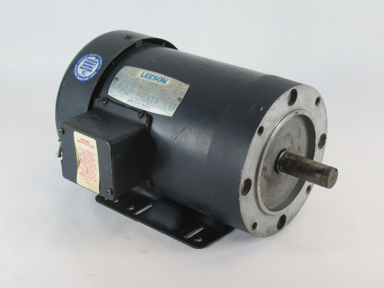 Leeson C145T11FB2D 1HP 1140RPM 208-230/460V F145T TEFC 4/2FLA 60Hz NO KEY USED