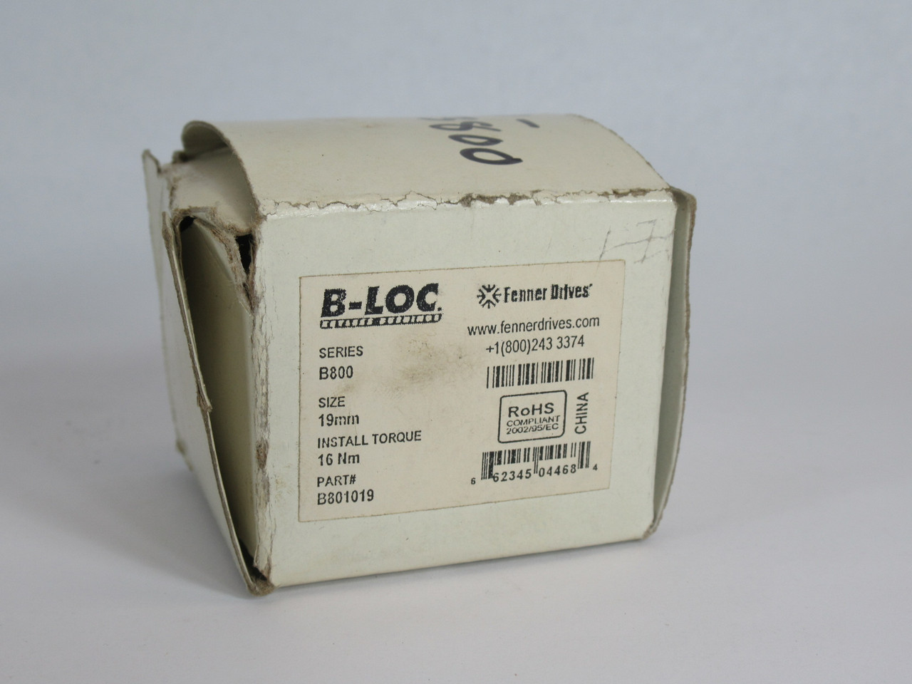 Fenner Drives B801019 Keyless Bushing B800 19mm Bore 27mm OD 40mm L BOX DMG NEW