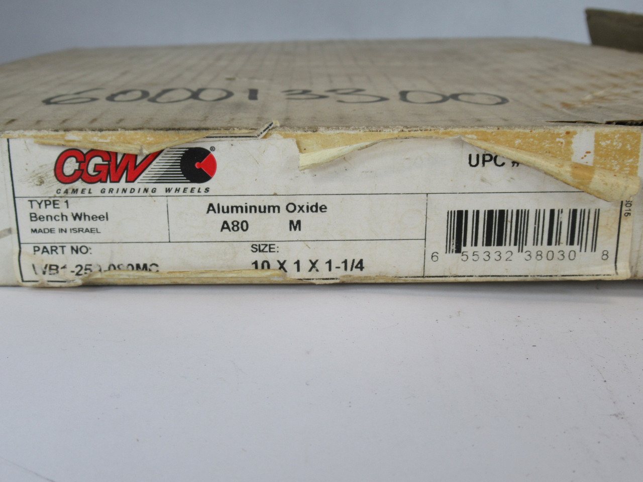 Camel Grinding Wheels WB1-259-080MC Grinding Wheel 10x1x1-1/4" A80 BOX DMG NEW