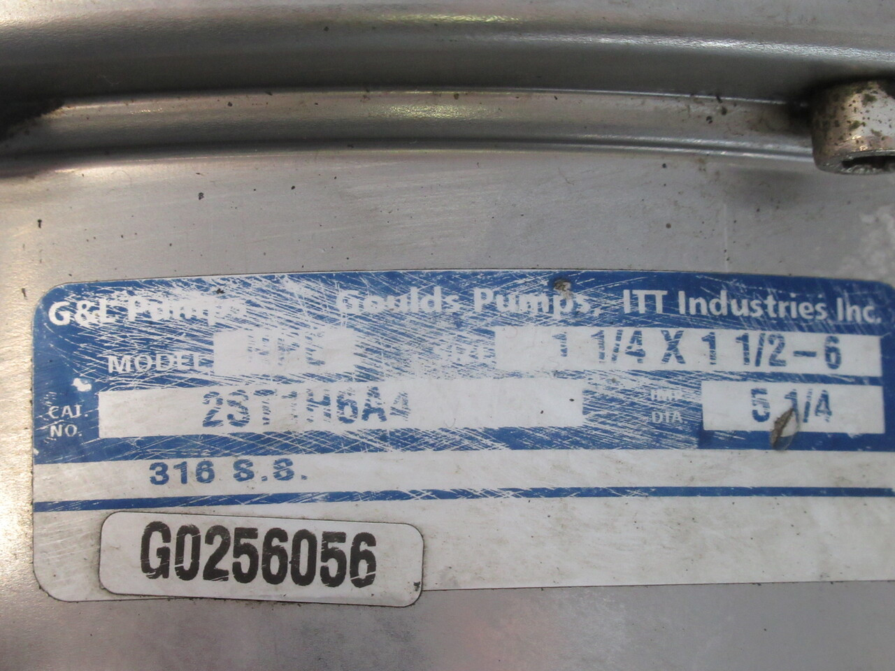 Goulds 2ST1H6A4 Centrifugal Pump C/W Franklin Electric 3HP 3450RPM 575V USED