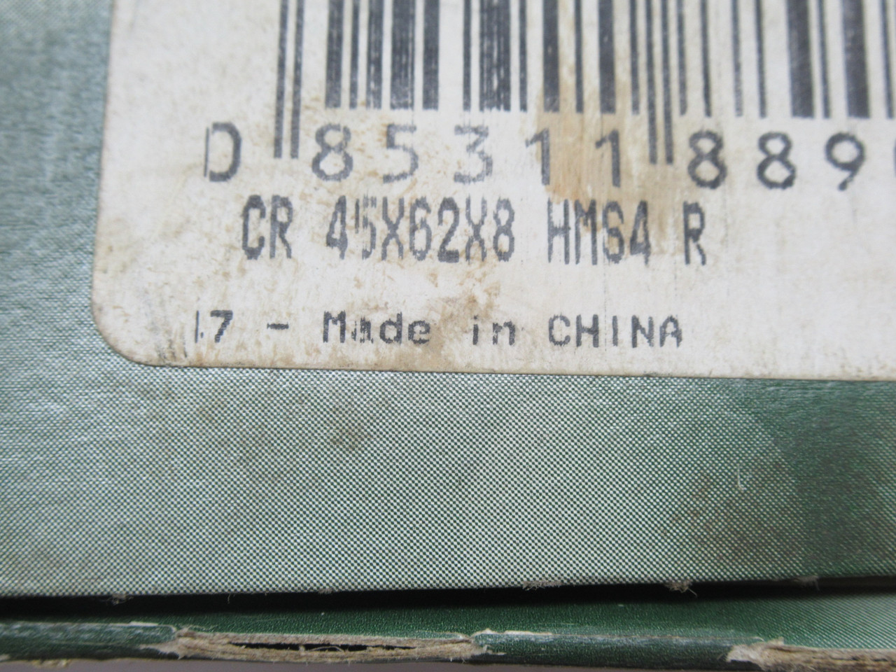 Chicago Rawhide 17790 Oil Seal 62mm OD 45mm ID 8mm W SHELF WEAR NEW