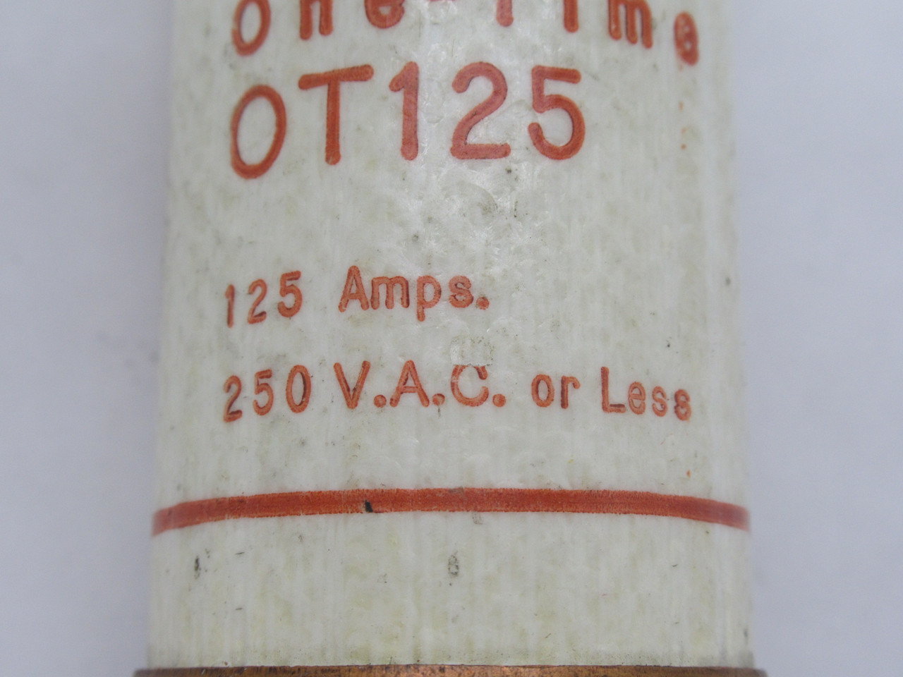 Gould Shawmut OT125 One-Time Fuse 125A 250VAC USED