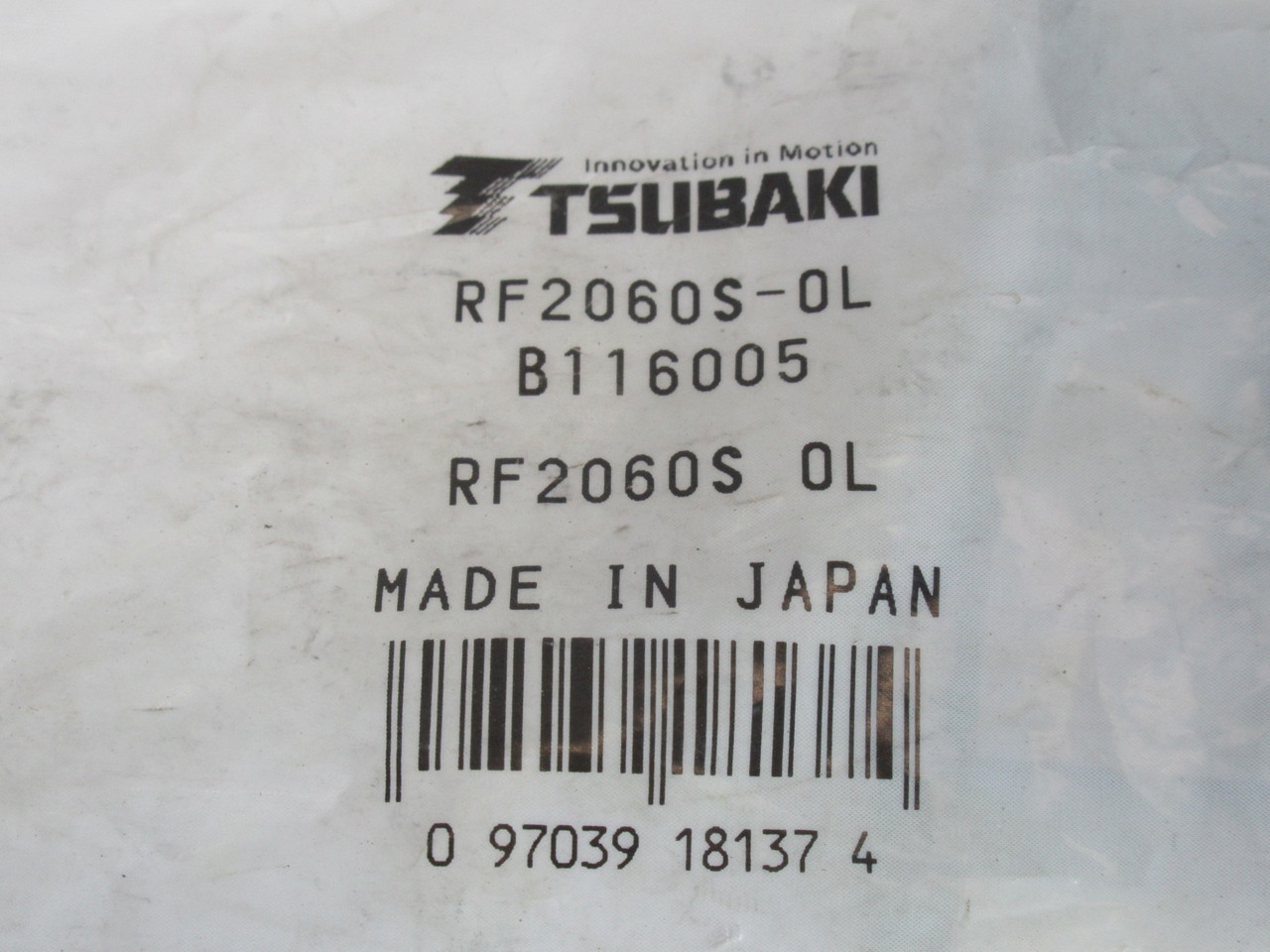 Tsubaki RF2060S-OL Roller Chain Offset Link 1-1/2" Chain Pitch NWB