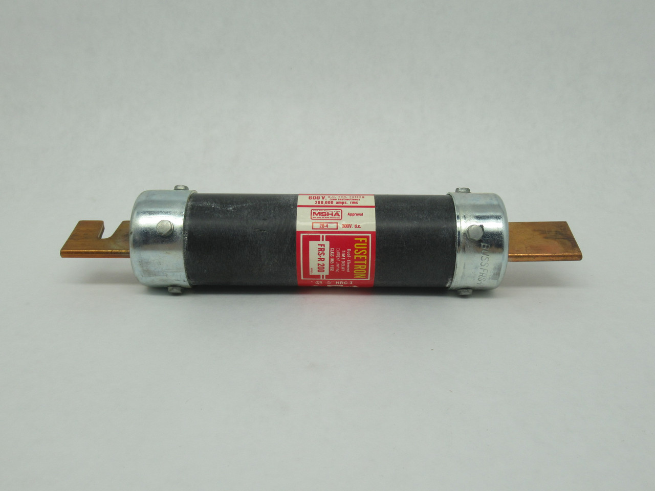 Bussmann FRS-R-200 Fusetron Dual Element Time Delay Fuse 200A BOX DAMAGE NEW