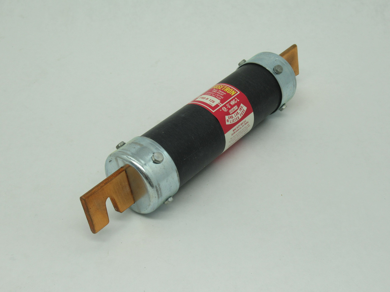 Bussmann FRS-R-125 Fusetron Dual Element Time Delay Fuse 125A DAMAGED BOX NEW