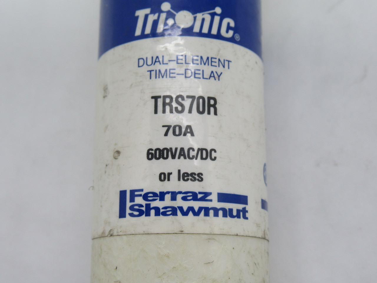Ferraz Shawmut TRS70R Trionic Dual Element Time Delay Fuse 70A 600VAC/DC USED