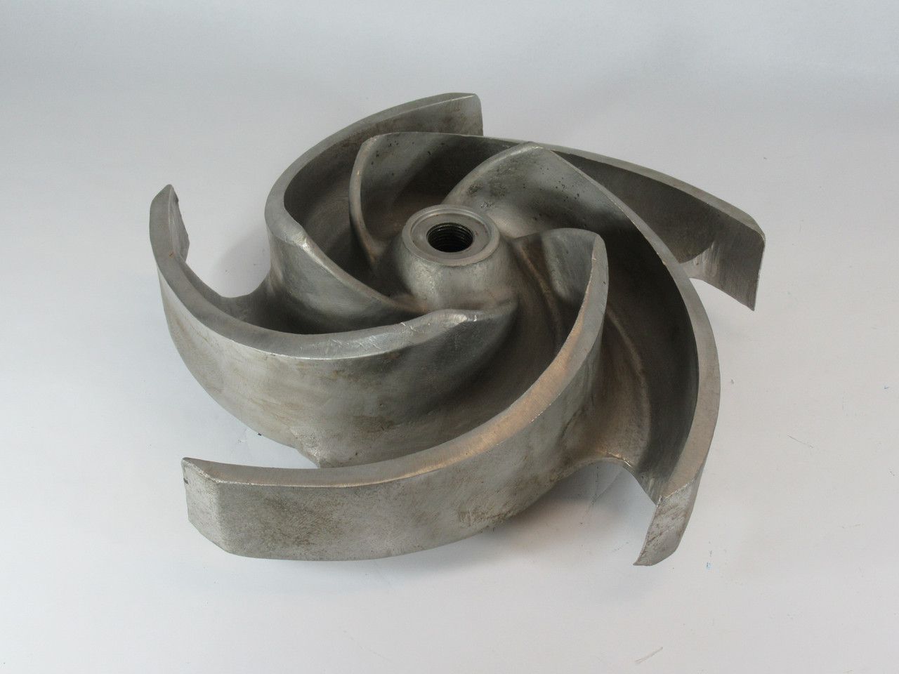 Goulds Pumps 57585 5-Vane Stainless Steel Impeller 4x6x14 13.5" OD USED