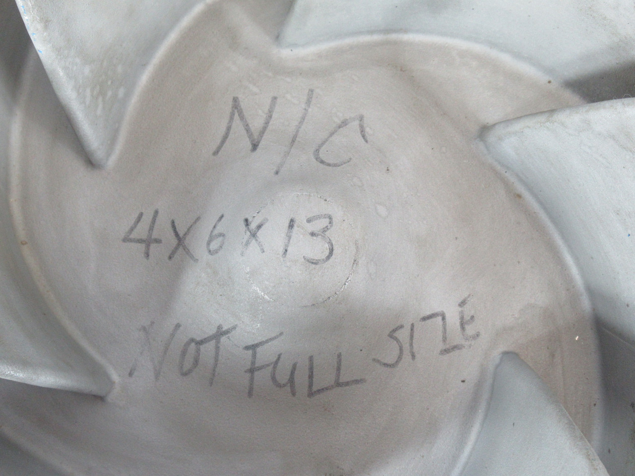 Peerless Pump 2696422R 6-Vane Stainless Steel Impeller 4x6x13 11" OD USED