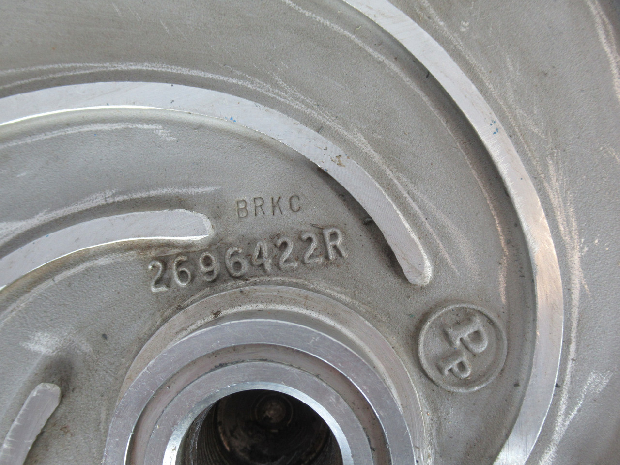 Peerless Pump 2696422R 6-Vane Stainless Steel Impeller 4x6x13 11" OD USED