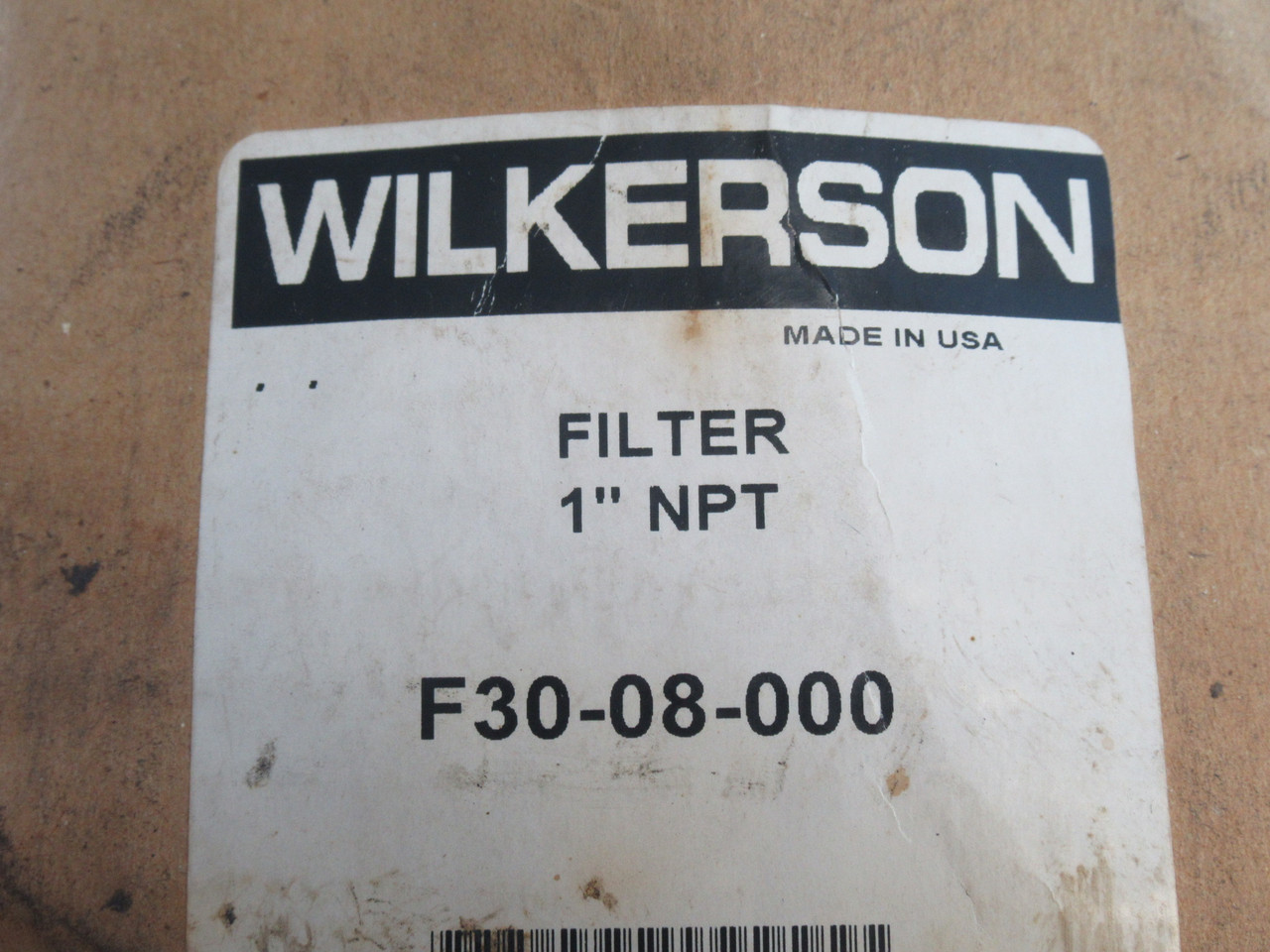 Wilkerson F30-08-000 Auto-Drain Filter 1" NPT 323 SCFM SHELF WEAR/BOX DAMAGE NEW