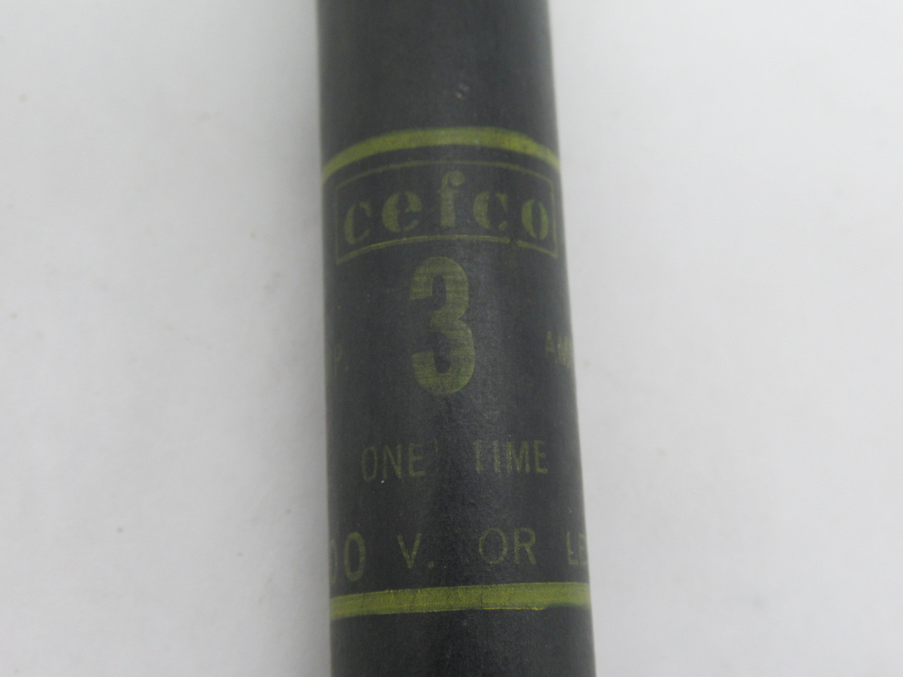 Cefco OT3/600 One Time Fuse 3A 600V USED