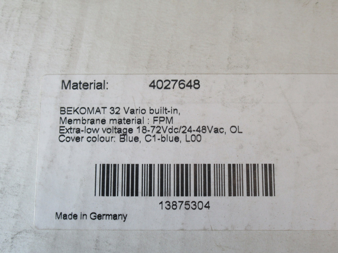 BEKO 4027648 BEKOMAT 32 Condensate Drain 18-72VDC 24-48VAC BOX WEAR NEW
