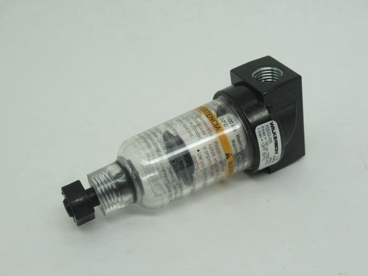 Wilkerson F03-02-000 Miniature Compressed Air Filter 1/4" NPT SHELF WEAR NEW