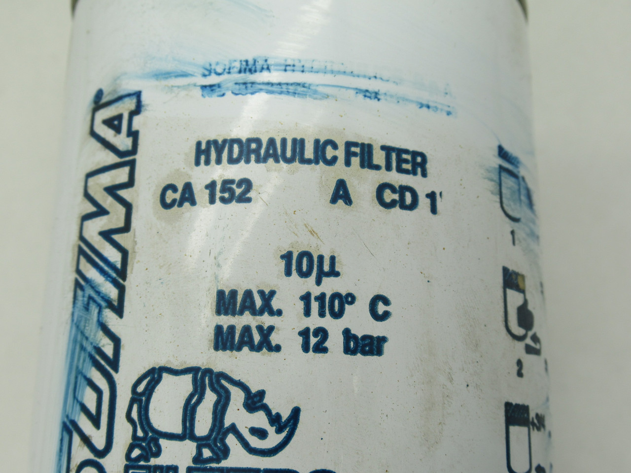 Sofima CA152ACD1 Hydraulic Filter 10 Micron 12 bar SHELF WEAR NEW
