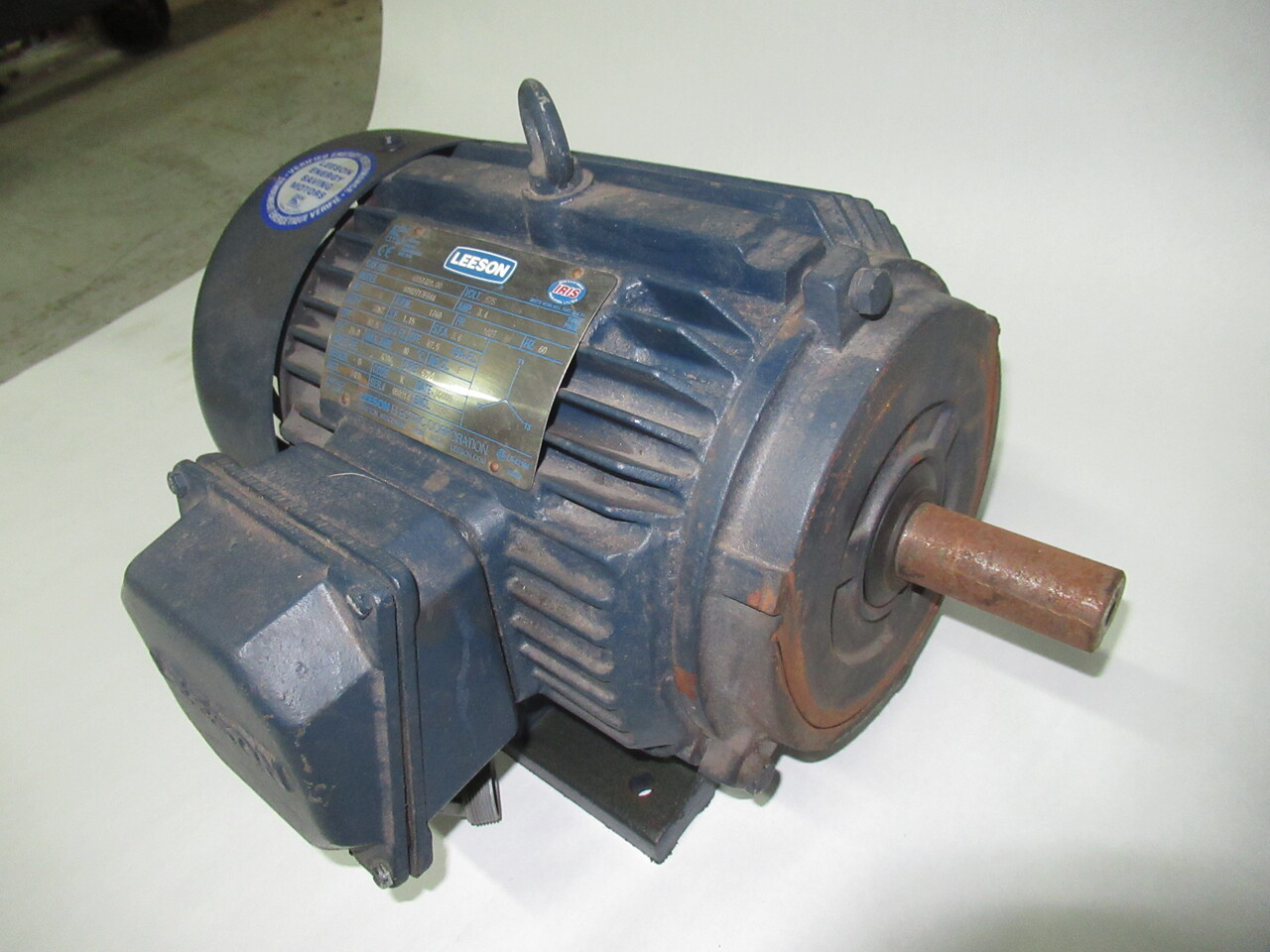 Leeson 3HP 1760RPM 575V 182T TEFC 3Ph 3.4A 60Hz USED