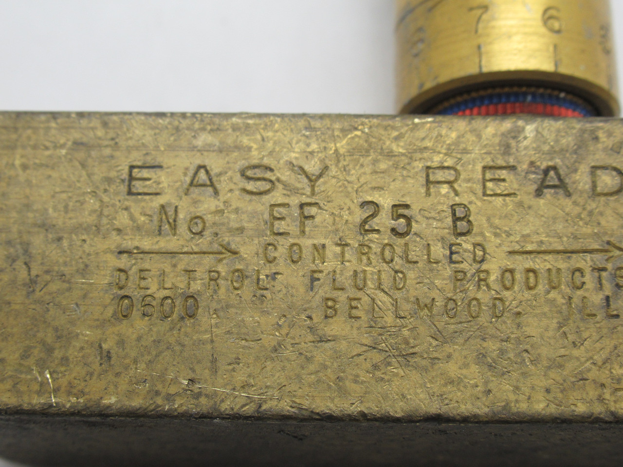 Deltrol EF25B In-Line Flow Control Valve 3/8" NPTF 2000 psi USED