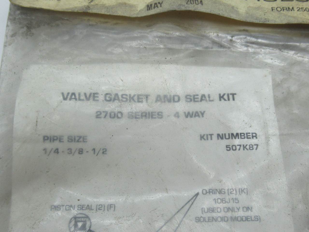 Ross 507K87 Gasket and Seal Kit for 2700 Series 4/2-Way Valve SHELF WEAR NWB