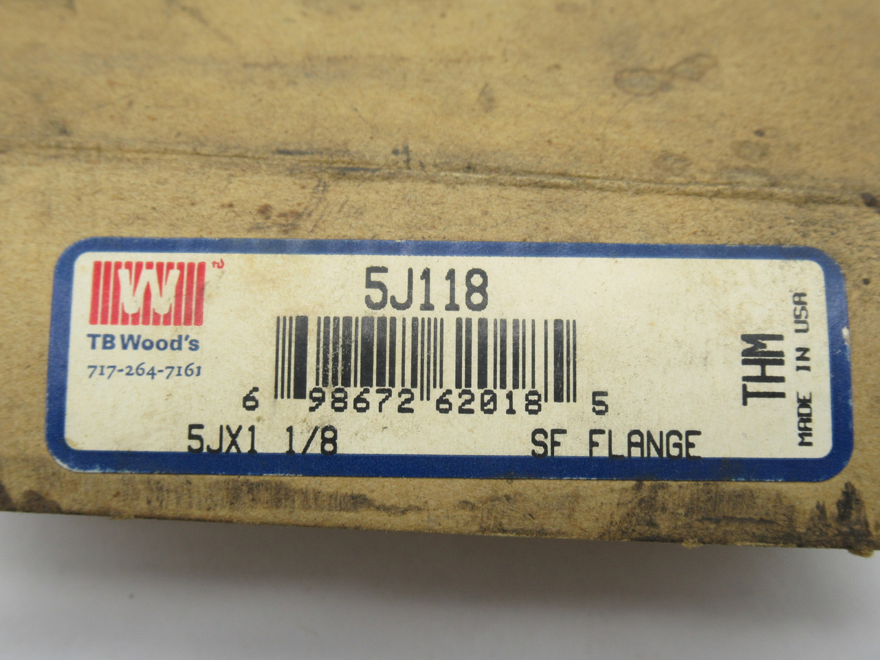 TB Wood's 5J118 Coupling Hub 1-1/8" Bore 3-1/4" OD 1-7/8" Hub D SHELF WEAR NEW