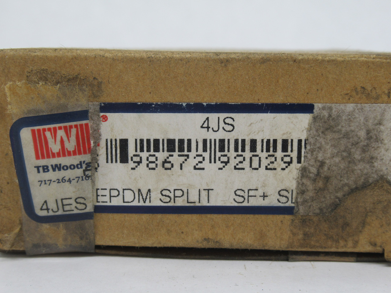 TB Wood's 4JS EPDM Split Coupling Sleeve 2-5/16" OD 1-1/4" W SHELF WEAR NEW